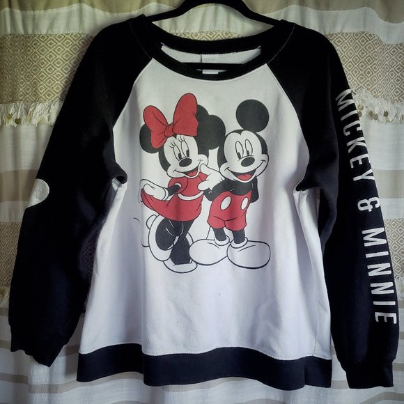 Disney | Mickey and Minnie Crew Neck Pullover - Picture 1 of 8